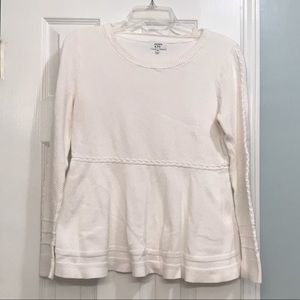 Crown & Ivy peplum sweater